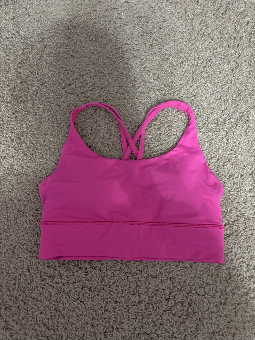 lululemon athletica sonic pink energy longline bra NWOT